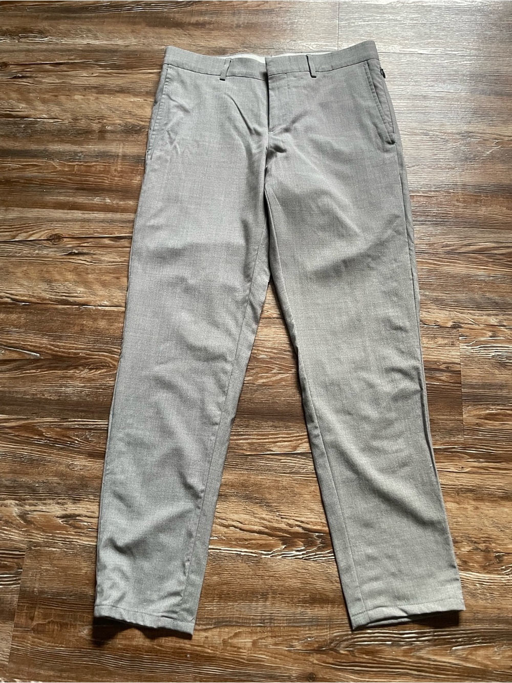Nordstrom Tech Smart Pants Slim Fit Dress Slacks Khakis Men's Size 30x30 Grey